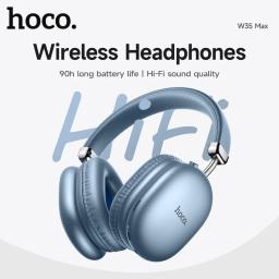 Hoco sem fio bluetooth 5.3 música fone de ouvido microfone alta fidelidade áudio estéreo som 800mah esporte 40mm driver 90 horas endura - Image 3