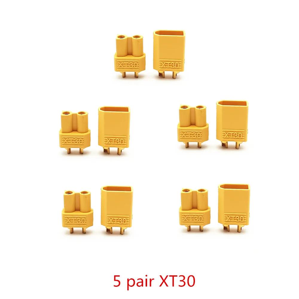 Conectores de bala Plug para RC Quadcopter, FPV Racing Drone, Bateria Lipo, Carro, Barco, Acessórios DIY, XT30 XT 30, 5 Pair, 10Pair - Image 1