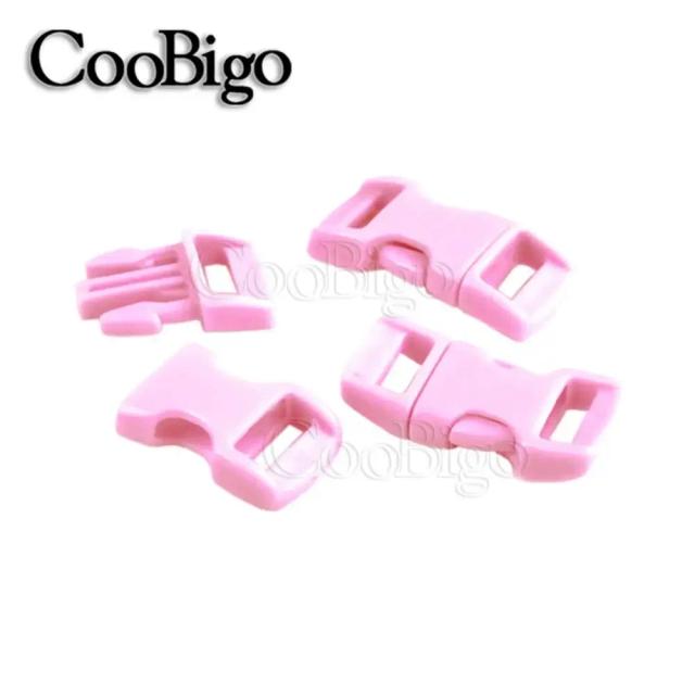 Fivela Mini Clipe Curvado com 50 Peças para Pulseiras e DIY em Paracord 10mm