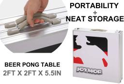 Mesa dobrável Beer Pong, Mesa dobrável portátil traseira para mesa plegab Custom, resistente, 8 pés - Image 4