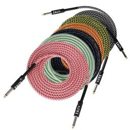 Cabo áudio para guitarra, 3m, acessórios de cordas, sem ruído, peças de instrumentos musicais, para baixo elétrico - Image 1