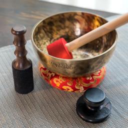 Tigelas de cobre tibetanas budistas, chakra, meditação, cura, instrumentos musicais, percussão, som, instrumentos de cura - Image 5