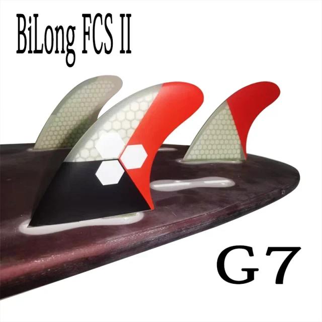 Conjunto de Pranchas de Surf FCS II G3 G5 G7 em Fibra de Vidro - Tamanhos S, M e L - 3 Peças Bilong
