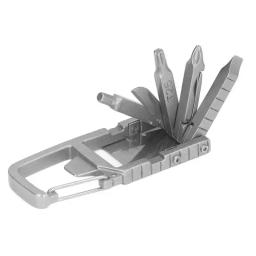 Chaveiro multitool 12 em 1 dobrável multi ferramenta de aço inoxidável ao ar livre chave fenda bit 12 em 1 chaveiro multitool - Image 3
