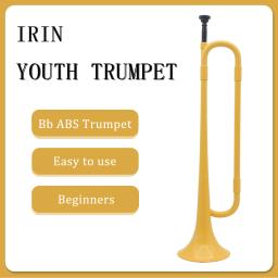 Irin Bb Trompete Juventude, ABS, Amarelo, Jovens Pioneiros, Chamada, Chifre Estudante, Desempenho Kid, Iniciante, Brass Instrumento Musical - Image 1