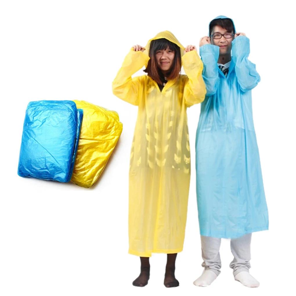 Impermeável de plástico portátil para acampar, Impermeável para caminhadas e montanhismo, Casaco de chuva de emergência, Equipamento de atividade externa - Image 1