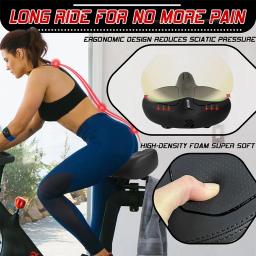 Bucklos selim de bicicleta de grandes dimensões, absorção de choque, ampliar, grosso, ergonômico, macio, confortável, almofada de assento, peças de ciclismo - Image 4
