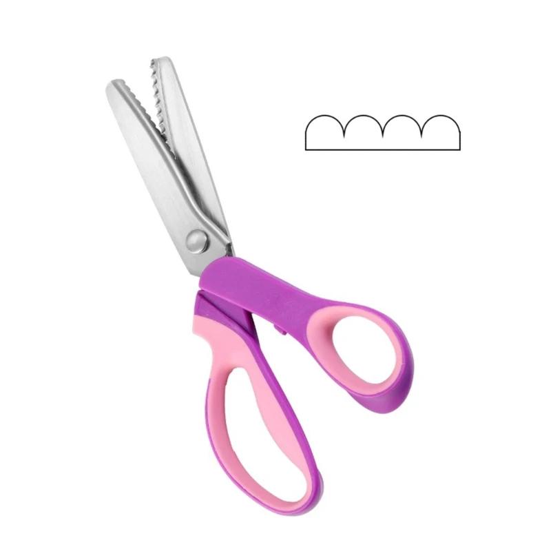 Tesoura picotar aço inoxidável, confortável, profissional, artesanato, costura, corte zig tesoura - Image 1