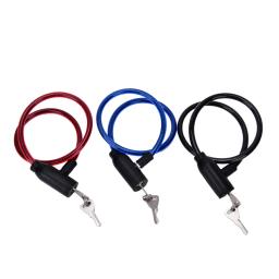 Bicicleta e trava de segurança Scooter com 2 chaves, cabo anti-roubo, bicicleta cabo, ciclismo, 8x640mm, 1 pc - Image 1