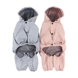 Impermeável impermeável para cão, Hoodie cão reflexivo, roupas de quatro pernas, macacão absorvente de suor, capas de chuva, Pet Coat, Novo, 2023 - Image 4
