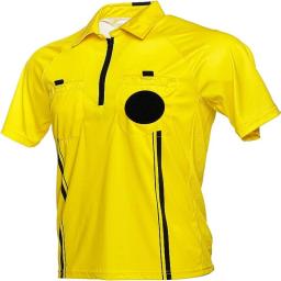 Uniforme profissional do árbitro do futebol, camisas do futebol, basquetebol, tênis, jérsei do árbitro, estilo preto, amarelo, novo - Image 1