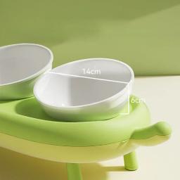Tigela dupla de aço inoxidável para pet, suporte dobrável, tigela de comida e água para cães e gatos, alimentador antiderrapante de grande volume, acessórios para animais - Image 3