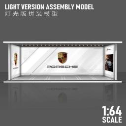 Hot Wheels 1/64 estacionamento de garagem com versão leve, modelo de carro de liga, armazenamento de cena, caixa de exibição, modelo de carro, coleção de brinquedos - Image 3