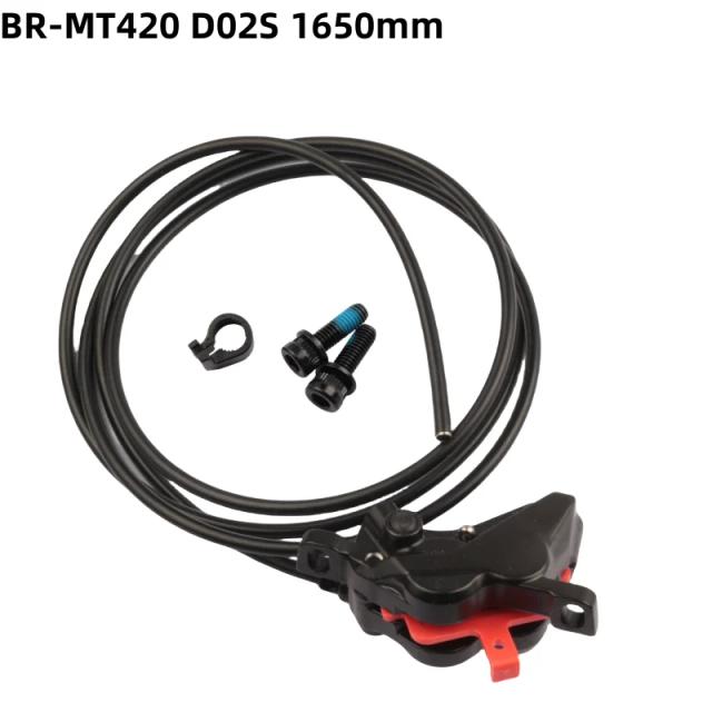 Shimano MT420 Freio a Disco Hidráulico 4 Pistões Resina D02S MTB 850mm/1650mm