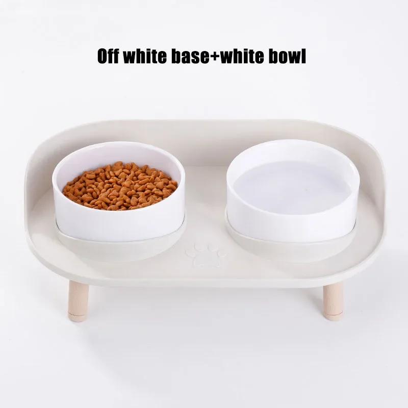 Tigelas duplas para gatos e cães, Pet Alimentador, Altura ajustável, bebedor, tigela de água, alimentação elevada, Kitten Supplies, Alimentadores, Cães Dish - Image 1