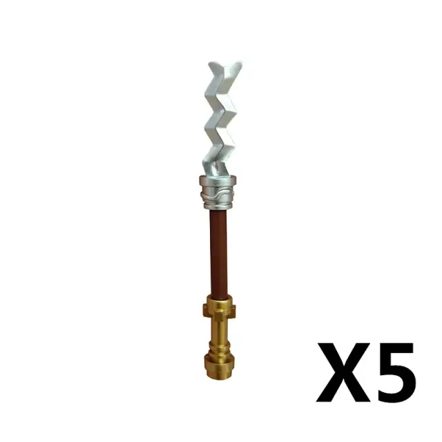 Conjunto de Armas Medievais para Meninos - Mini Bloco de Construção com Espada, Machadinha, Capacete, Arco e Flechas, Ideal para Brincadeiras de Rei e Acessórios de Figura Toy K013