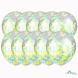 10 pçs/lote Glitter Confetti Decoração da Festa de Aniversário Balões de Látex de Decoração de Casamento Romântico Ouro Claro Crianças Chá de Bebê - Image 6