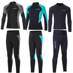 Camisa de manga comprida neoprene para homens e mulheres, jaqueta ou calça wetsuit, surf, caiaque, natação, mergulho, canoagem, 2mm, 3mm - Image 2