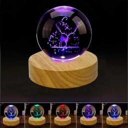 Feito à mão led resina base de exibição de madeira redonda colorido noite base resina ornamento suporte diy luz da noite arte artesanato - Image 1