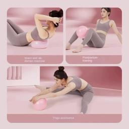 Bola de yoga em pvc mini exercício anti explosão yoga bola de fitness antiderrapante fisioterapia pilates bola treinamento interno - Image 2