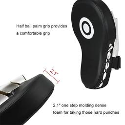 Saco De Boxe Curvo para Adultos e Crianças, Equipamento De Boxe, Sacos De Perfuração Para Taekwondo, Muay Thai, Karatê, PU Training Paws Pads, 1 Pc, 2Pcs - Image 3