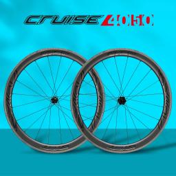 Ryet rodas de carbono para bicicleta de estrada, 700c v-brake, super leve, aro de freio, clincher, sem câmara de ar, hg xdr, hub 1423 raios, jantes de bicicleta - Image 5