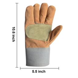 Luvas De Soldagem De Proteção De Mão Premium, Corte De Soldador, Manguito De Manopla De Calor De Tocha, Soldador De Vara MIG, Forno De Grelhar, Motosserra - Image 3
