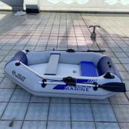 Solarmarine barco inflável para 2 pessoas, 2m, 0.7mm, pvc, caiaque de pesca, canoa com acessórios gratuitos para pesca, surf, deriva - Image 1