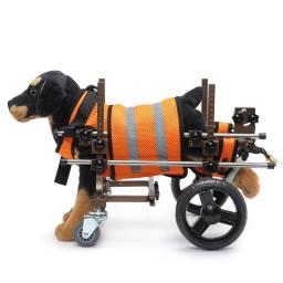 Animal de estimação quatro rodas carrinho de ajuda para caminhadas cão paralisia reabilitação walker suprimentos de treinamento para animais de estimação cão deficiência cadeira de rodas - Image 1
