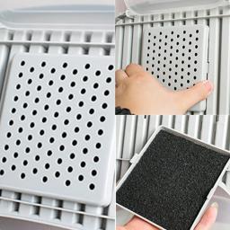 Filtro De Carvão Ativado Para Animais De Estimação, Filtro De Algodão, Alta Adsorção, Caixas De Linheira De Gato, Banheiro, 3Pcs - Image 5