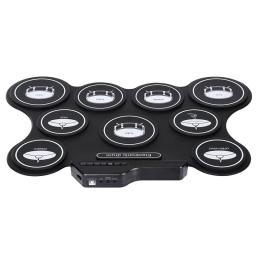 Bateria eletrônica profissional definida para crianças, percussão percussão, Double Drum Pedal Kit, Practice Pad, instrumentos musicais - Image 1