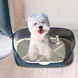 WC Portátil com Parede de Proteção para Animais de Estimação, Training Pad Holder, Lavatório, Litter Box, Trainer Corne, Cão e Gato, Interior e Exterior - Image 2