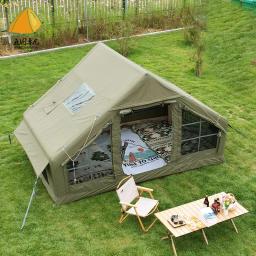 Luxo Barraca Inflável Grande Camping, Barraca Glamping Família impermeável, Acampamento ao ar livre, 4 Temporada - Image 4