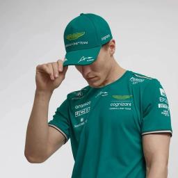 Boné F1 Conjunto de boné de beisebol masculino e feminino, boné de beisebol da equipe Aston Martin - Image 4
