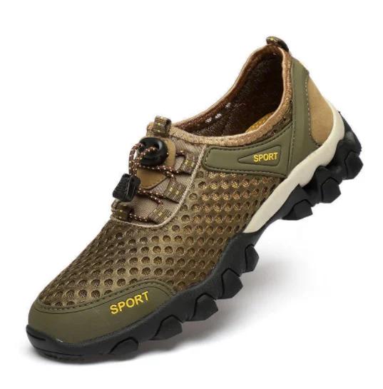 Tênis esportivo de malha antiderrapante leve respirável masculino, tênis de corrida casual, moda montanhismo, viagem ao ar livre, verão - Image 1