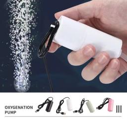 Aquário Bomba De Oxigênio Pequeno com Pedra De Ar, Silicone Peixe Poupança Bomba, Agricultura Suprimentos, Tubo De Energia, F7H9 - Image 1