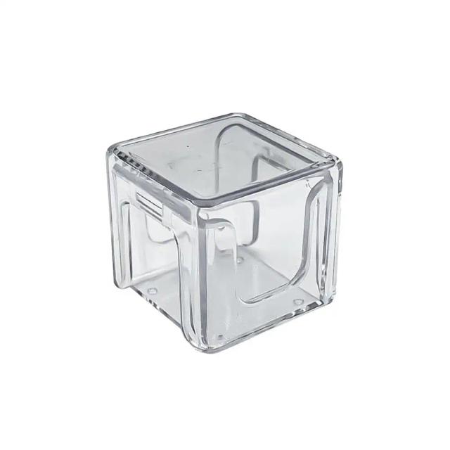 Suporte de Giz Acrílico Transparente para Bilhar - Cubo Organizador