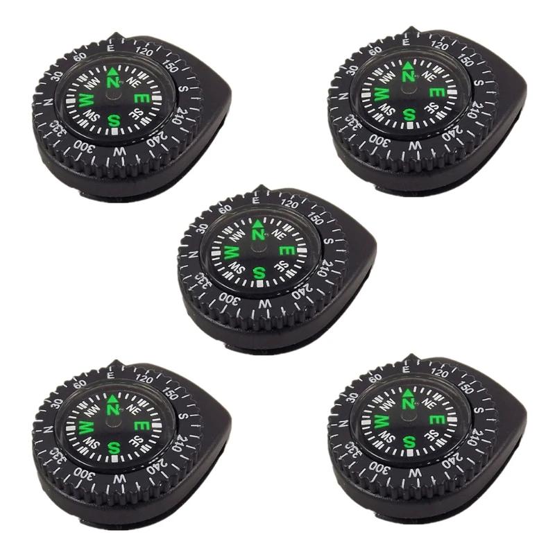 5 unidades bússola portátil mini sobrevivência caminhada acampamento direção ar livre - Image 1