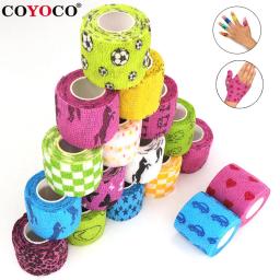 4.5m colorido esporte auto adesivo elástico bandagem envoltório fita para almofadas de apoio joelho dedo tornozelo palma pulso pet tatuagem acessórios - Image 1