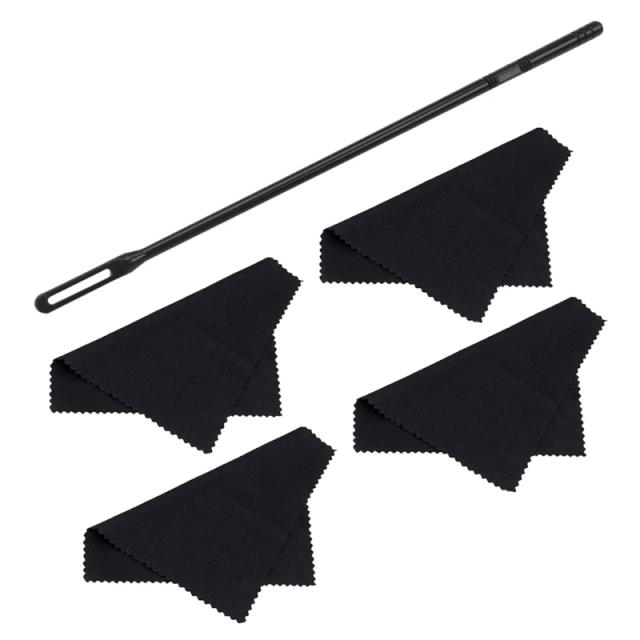 Bastão de Limpeza com Pano para Polimento de Flauta