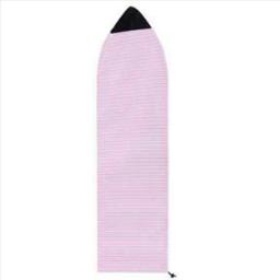 Surfboard Sock Cover para Surfboard Protector Bag, rosa e branco Stripe Organizer, 6ft - Image 2