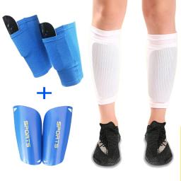 Um conjunto de meias de proteção de futebol com bolso para o futebol shin pads perna protetor de bezerro mangas adulto shin guard suporte meia - Image 2