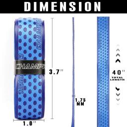Fita anti-derrapante Sweatband, Absorve suor raquete de tênis pega, PU Baseball absorve suor e badminton, 1m - Image 6