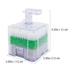 Ferramenta De Filtro De Aquário Multilayer De Plástico, Air Driven, Canto Do Tanque De Peixes, esponja Cerâmica - Image 2