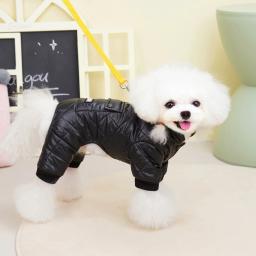 Inverno roupas para cães de estimação à prova dwaterproof água quente pet para baixo casaco macacão roupas para cachorro pequeno chihuahua francês bulldog outfit - Image 3