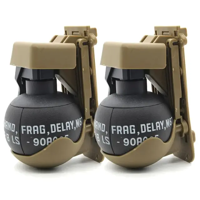 Granada de Fumaça M67 Tática Militar em Miniatura para Airsoft, Paintball e Jogos de Guerra - Pacote com 2 Unidades