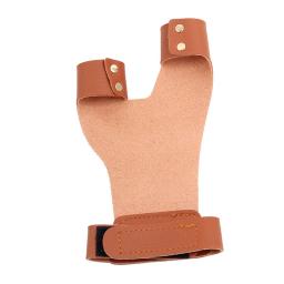 Tiro com arco e flecha dedo guia dedo & protetor de mão conjunto saver ajustável correias arqueiro tiro braço protetor para a caça tiro - Image 2