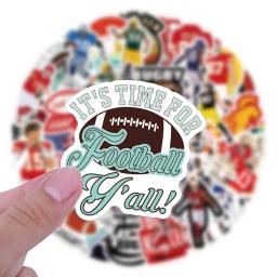 Americano NFL Sports Adesivos, Futebol Adesivos, Rugby Graffiti, Telefone DIY, Laptop, Copa da água, Bagagem do carro, Brinquedos, 55 Pcs, 110Pcs - Image 6