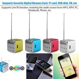 Portátil HiFi Stereo Super Bass Speaker, liga de alumínio, USB Mini Speaker, Alto-falante, Música, MP3, 4 FM Radio Receiver, Suporte Micro TF Card - Image 5