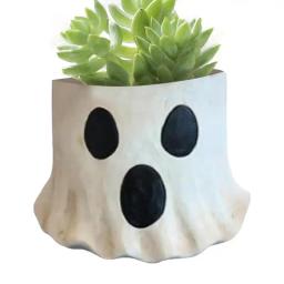 Halloween fantasma plantador bonito fantasma design vaso de flores suculenta estatueta fantasma vaso de flores ornamentos decoração para pátio varanda - Image 6